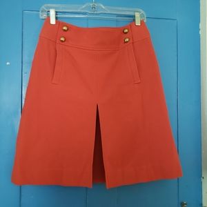 Tory Burch Thea Orange Skirt A line Size 2